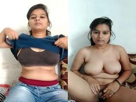 Busty Indian women strip and expose their breasts and vaginas for cash