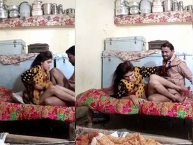 A village girl from Pakistan performs oral sex and has intercourse with her neighbor