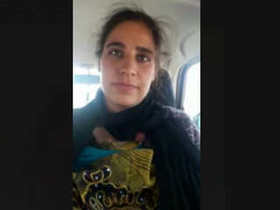 A stunning Kashmiri woman performs oral and vaginal sex in a vehicle
