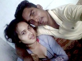 A young Indian woman has sex with her lover in college