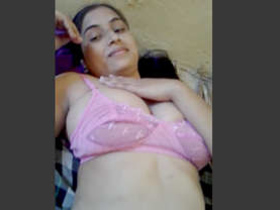 A married woman with large breasts engages in passionate sex with her lover