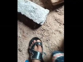 Passionate Telugu couple engages in outdoor sex adventure