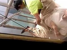 Desi auntie gets groped by a colleague at the mall and recorded