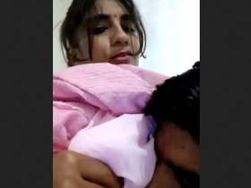 Busty Indian babe enjoys oral pleasure from her partner