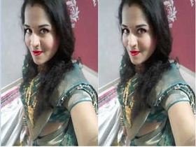 Indian bhabhi flaunts her large breasts and has sex