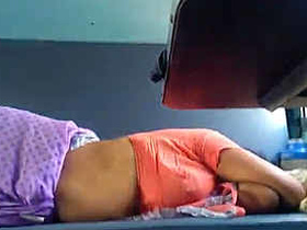 Indian aunt's seductive sleep on train recorded