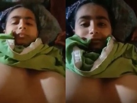 Pakistani wife with huge breasts gets filmed having sex