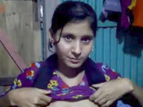 Big titted Indian babe gets naughty in the bedroom