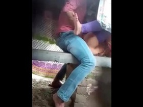 Discreet public sex with a lock and key twist