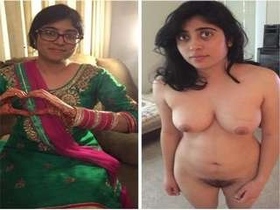 Punjabi beauty with a hairy pussy gives a sensual blowjob and masturbates