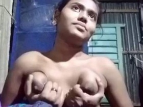 Charming small town girl displays herself for her boyfriend