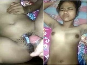 Cute Indian babe gets fucked and covered in cum
