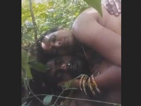Telugu CPl outdoor sex with cumshot on ass