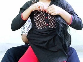 A married uncle receives oral sex from his neighboring Desi niece