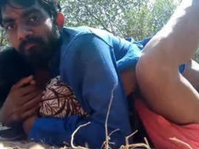 Outdoor fucking in the village with a Desi lover