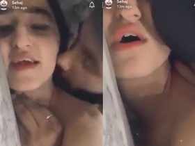 Gorgeous Indian GF moans with pleasure while having sex with black partner