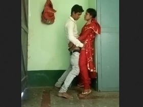 Bhabhi's private MMS leaked with standing sex position
