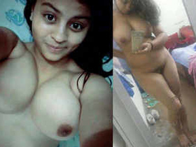 Indian babe Muskan shows off her nude body in a video call