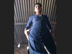 Watch a village girl with a tight body in this steamy video