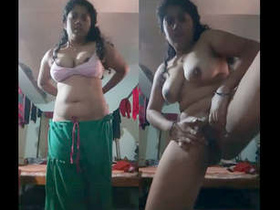 Indian beauties with large breasts receive spotlight in their self-filmed video