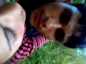 Girl in a bikini gets fucked in the jungle