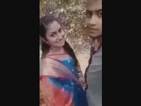 Beautiful Desi girl gives a BJ in the outdoors and gets a cumshot