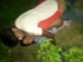 Indian couple enjoys outdoor sex in the village