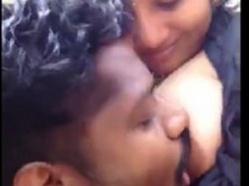 Indian lover fondles and sucks boobs in erotic video