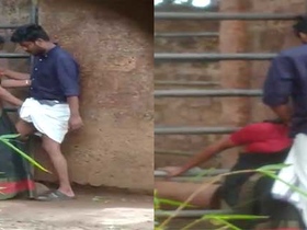 Daring South Indian lovers have sex in public