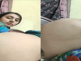 Muslim girl from a village bares her body and pussy