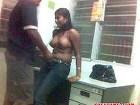 An Indian woman from Indiana is passionately making love with her boyfriend in the first room they find