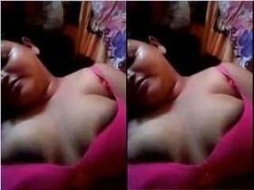Desi Budi flaunts her breasts in a sensual video call