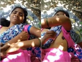 Telugu wife's big boobs captured on camera