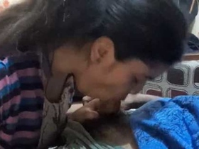 Dehati's sizzling blowjob for her lover in a steamy video