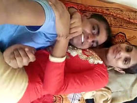 A passionate Indian couple's bedroom romp