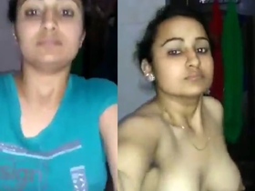 Indian housewife in the bathroom