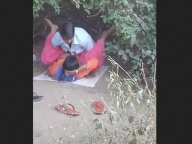 Local Desi woman gets wild in outdoor romp