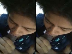 Indian girl gives a blowjob to her landlord