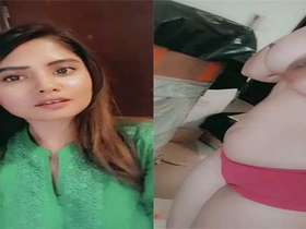 Pakistani babe entertains her lover with a sensual striptease
