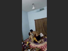 Young Indian couple discovered engaging in intimate activity