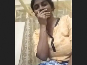 Indian girlfriend video chats with boyfriend