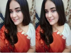 Adorable Indian girl flaunts her breasts and intimate area