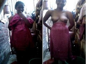 Unique glimpse of a Bangladeshi girl's attractive body and breasts