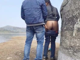 Desi couple's steamy outdoor romance and sex
