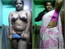 Stunning Desi babe undresses and flaunts her breasts and pussy in HD video