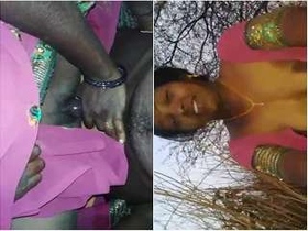 Desi bhabhi gives customer a blowjob in the outdoors