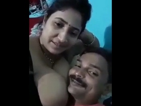 Young couple enjoys some private time at home