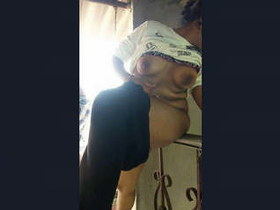 Indian beauty indulges in steamy encounter on staircase with lustful lover