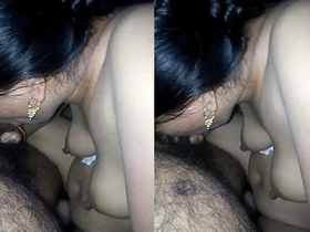 Indian wife gives a sloppy blowjob and gets an intense anal pounding