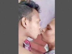 Desi lover enjoys outdoor sex in large village collage